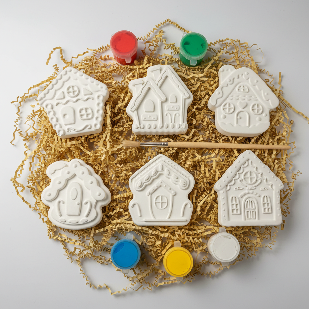 Christmas Village Complete Set – All 6 Houses