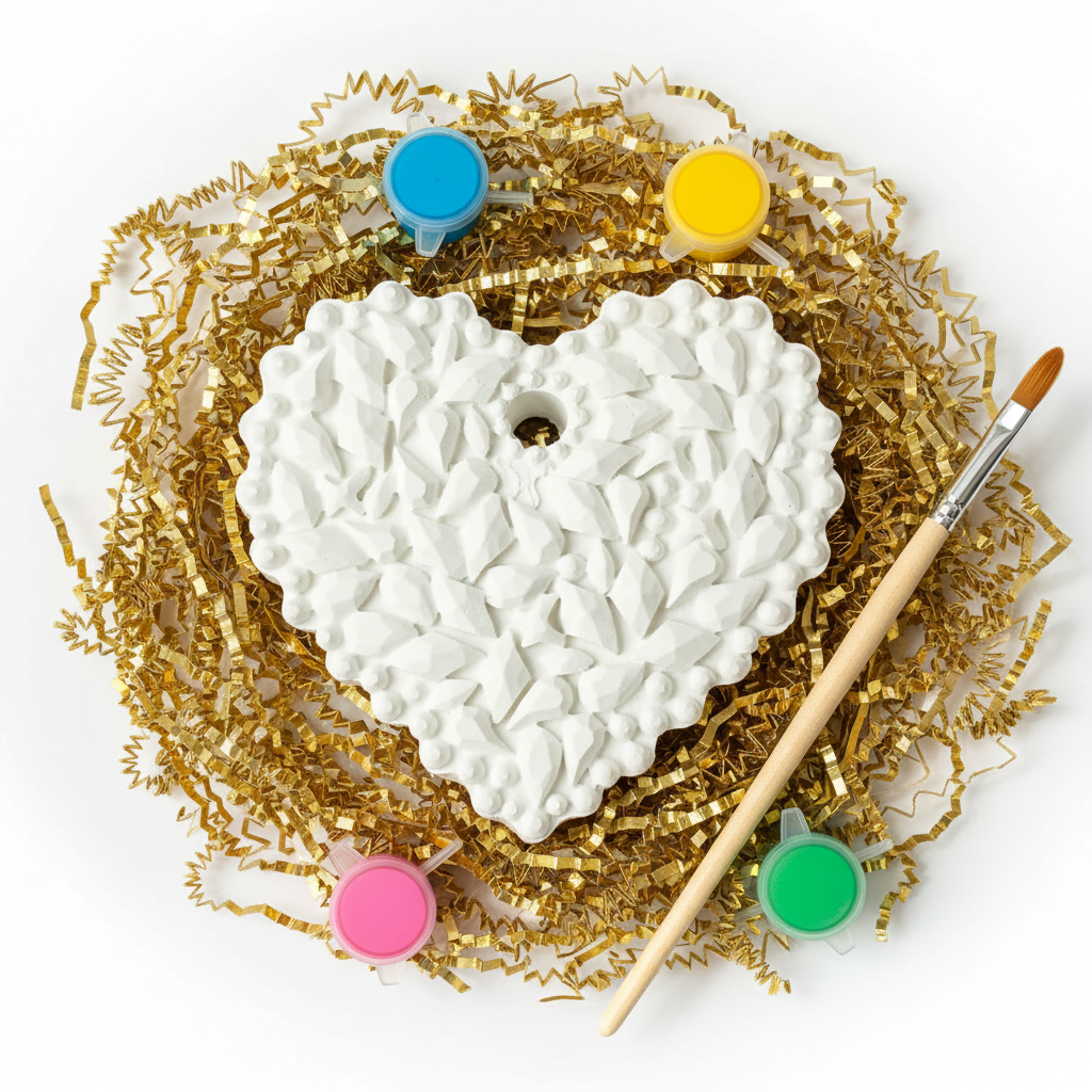 Hanging Textured Heart